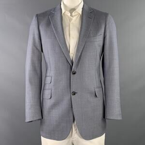 SUIT SUPPLY Size 44 Navy White Dots Wool Single Breasted Sport Coat
